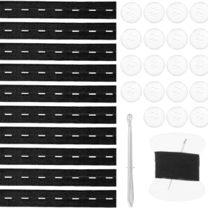Trousers Elastic Waist Adjusters 10pcs with 20 Buttons