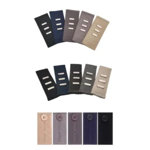 No Sew Elastic Waistband Extenders Trousers Waist Extension Button for Pants