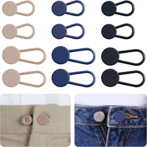 12PCS Button Extenders for Jeans, Pants Waist Button Extender for Women Men, 3 C